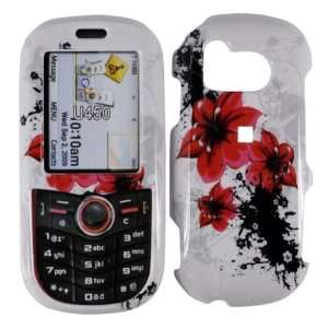  Red Lily Hard Case Cover for Samsung Intensity U450 Cell 