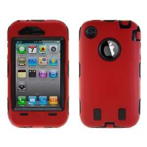  Brand new red apple iphone hard defender case cover for 3 