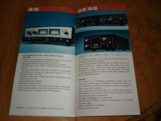 TEAC 7030GSL 3300 3340 2340 350 AN 180 SERIES CATALOG  