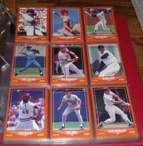 1988 Score & ROOKIE TRADED Complete Mint Sets in Binder  