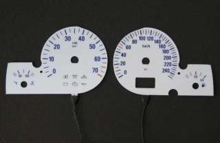 VAUXHALL OPEL Astra G Coupe plasma glow dials 240 KMH  