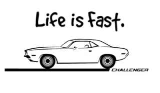 1970 72 Dodge Challenger Muscle Car Art Cartoon Tshirt  