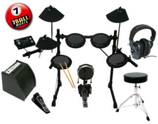   DD 502MKII Electronic Digital Drum Set w/ Phones + Throne + Amp  
