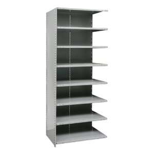    Duty Closed Shelving Adder Unit with 8 Shelves 48 W x 18 D x 87 H