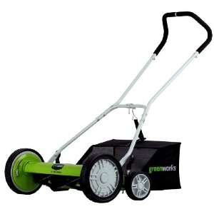   Blade Push Reel Lawn Mower with Grass Catcher Patio, Lawn & Garden