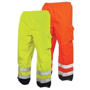  Orange Activewear Inspired Rainwear Pants   2X Large/3X 