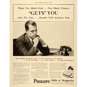  Ad Phillips Milk of Magnesia Tablets Food Tobacco   Original Print Ad