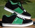 Adio Eugene SL Skate Shoes Mens 11.5 New in Box Black/Green Graphics 