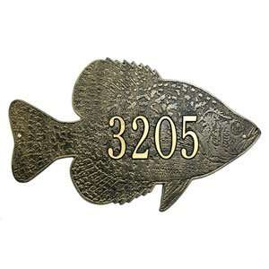  Crappie Wall Address Plaques Patio, Lawn & Garden