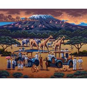  African Safari Dowdle Folk Art 100 Piece Puzzle Toys 