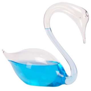 New Swan Shaped Hand Blown Glass Water Barometer   6  