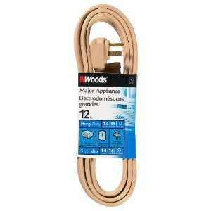   0046 12 Foot Air Conditioner Appliance Cord, Beige