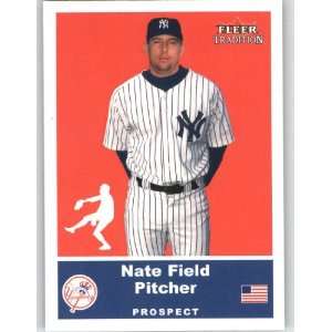  Fleer Tradition Update #U33 Nate Field SP RC   New York Yankees (RC 