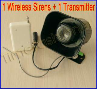  Wireless Outdoor External Siren Horn + Transmitter For Alarm System 