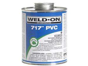    IPS Weldon 10145 1 Quart Gray 717™ PVC Cement