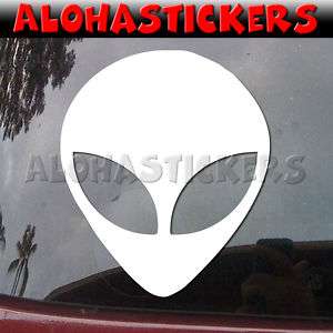 ALIEN HEAD Vinyl Decal Car UFO Window Sticker E68  