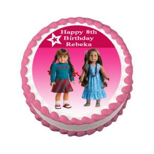 AMERICAN GIRL DOLL Edible Cake Image Party Decoration  