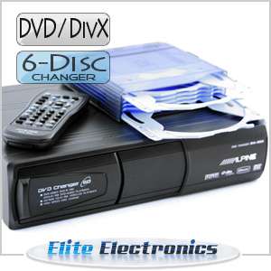 ALPINE DHA S690 CD DVD DIVX  6 DISC CHANGER STACKER  