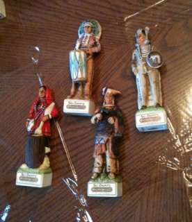   Ski Country Miniature Whiskey Decanters Native American Indians  