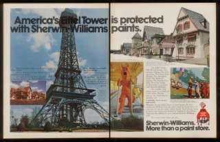 1972 Kings Island amusement park photos Sherwin Williams paint ad 