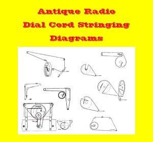 Antique Radio Dial String Diagram Collection   CD  