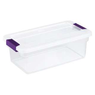 ClearView Purple Latching Storage Box 6 qt.
