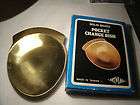 vintage brand new solid brass pocket change dish from art