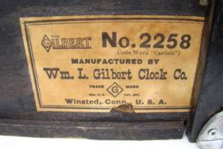   for your consideration is this Antique Mantle Clock by Wm L Gilbert