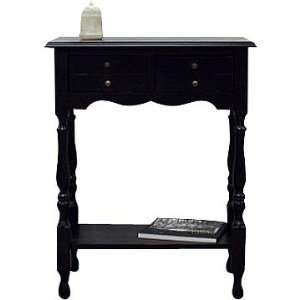  Antique Black Coventry Entry Way Console / Sofa Table 