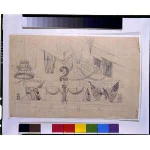  Drawing Music stand, 2nd Corps, ball