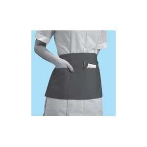  Waist Aprons   23 X 11 Double Pocket, Black