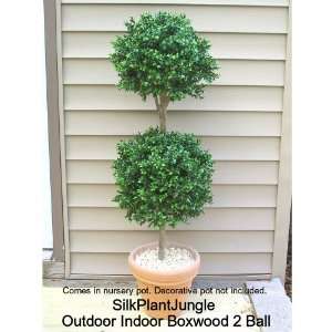  Artificial Outdoor Indoor 4 foot 6 inch Boxwood Ball Topiary Trees 