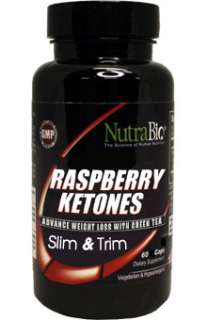 NutraBio Raspberry Ketones 200mg 60 Caps for Diet with Green Tea 