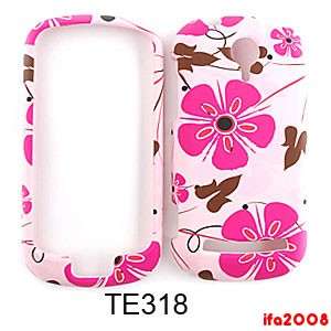 FOR LG QUANTUM WINDOWS PHONE C900 PINK FLOWER BROWN COLORFUL CASE 