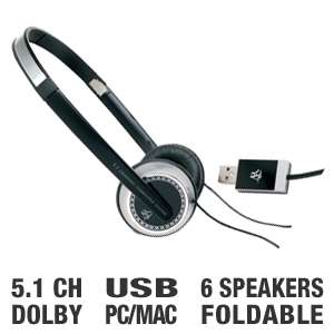 Audiovox ARW200 5.1 Dolby Digital USB Headphones  