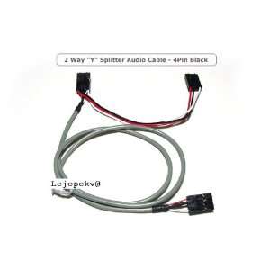  2 Way Y Splitter Audio Cables CD ROM 