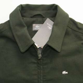 NWT Authentic LACOSTE Club Collection Jacket Mens L Large Green Lined 