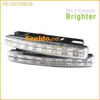 Car 12V LED Daytime Running Light Kit Lamp DRL White  