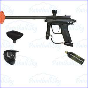 Azodin Blitz Black 2011 Gun Paintball Marker Gun Value Assault Package 