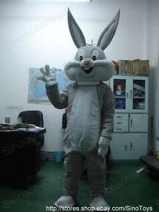 Bugs Bunny Rabbit Mascot Costume Fancy Dress Outfit EPE  