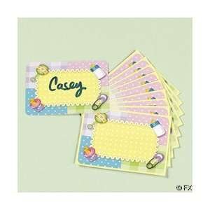  24 Baby Shower Name Tags Toys & Games