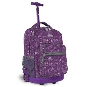  J World Sunrise Rolling Backpack (Love Purple) Clothing