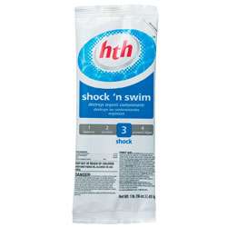 HTH Swimming Pool SHOCK N SWIM 5 x 1 lb Bags  