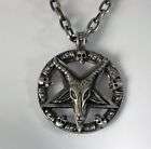 Satanic goats head pentagram baphomet satan wicca occult witch 
