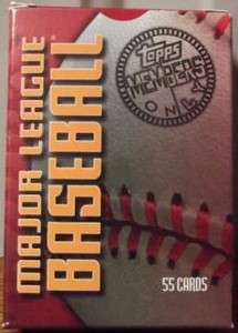 1997 TOPPS MEMBERS ONLY BASEBALL 55 CARD SET Cal Ripken / Derek Jeter 