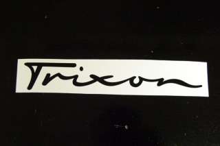 Vintage Trixon Logo Bass Drum Decal   BLACK  