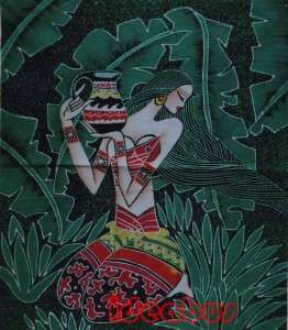 Chinese Art Handmade Batik Wax Dyed Tapestry GZA1015c17  