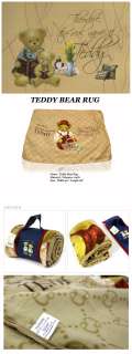Original Teddy Bear Rug Knee Blanket Polyester Bedding  