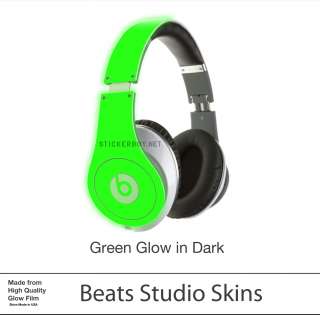 Beats By Dr Dre Studio Skin Wrap, Green Glowing Glow in the Dark by 