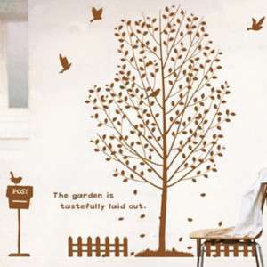 Happy Big Tree Adhesive WALL STICKER Removable Decal  